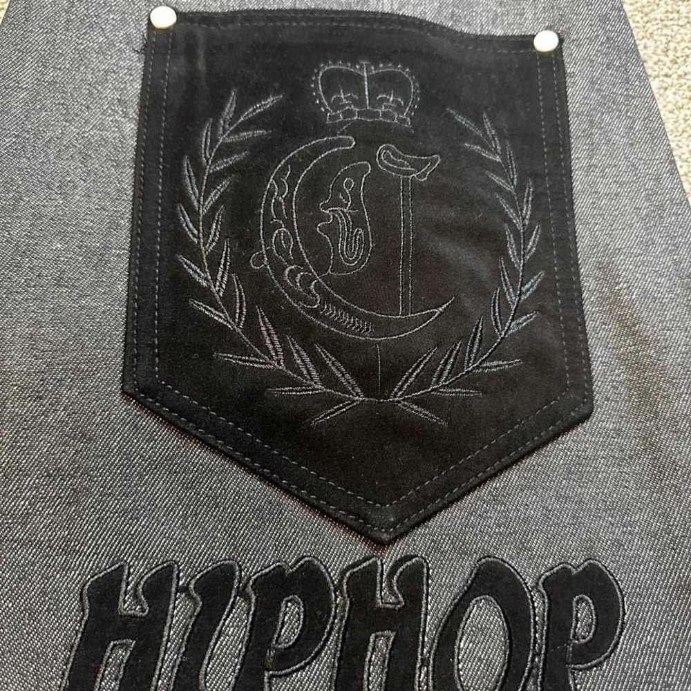 Game Time Jeans Hip Hop Baggy Streetwear Denim Size 36x31 Velvet pocket - Picture 3 of 8